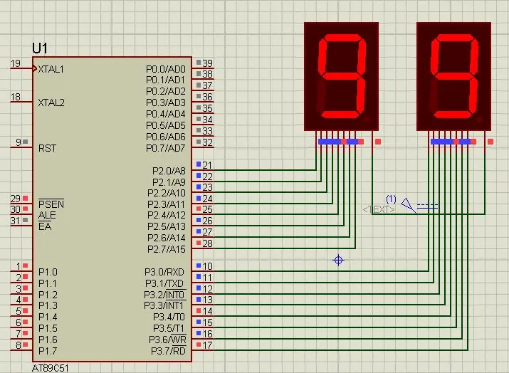 Yuav Suav Li Cas Los Ntawm 0 txog 99 Siv 8051 Microcontroller Nrog 7 Segment Display