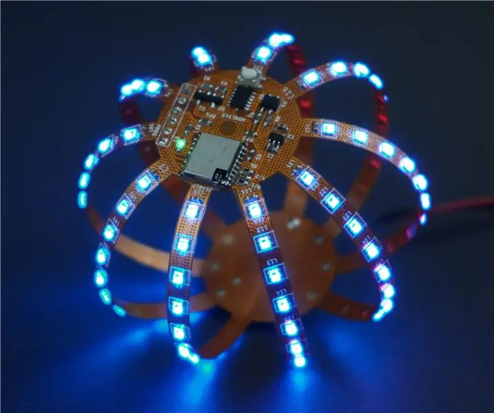 FLEXBALL - Una Sfera PCB Flessibile da Cento Pixel con WiFi: 6 Passaggi (con Immagini)