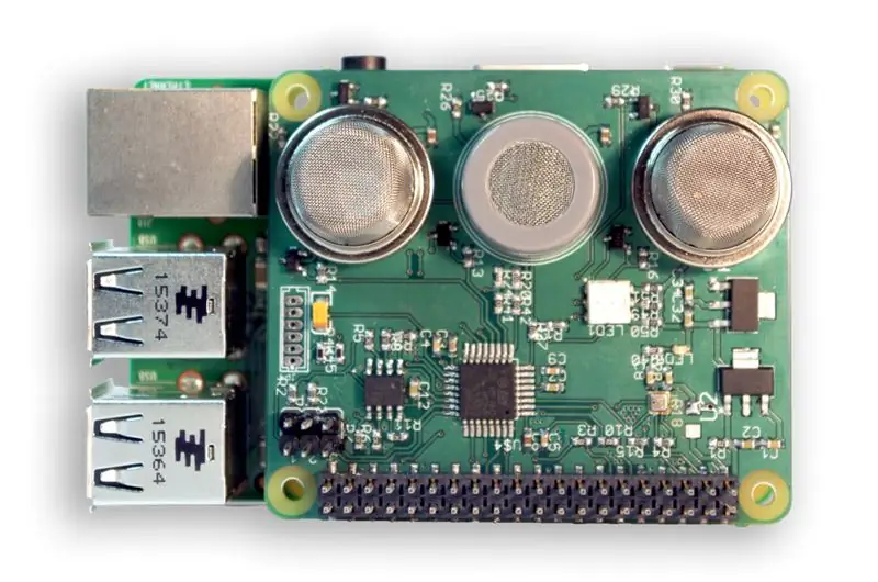 قبعة حساسة لجهاز Raspberry Pi Air Quality & Gas Detector V0.9