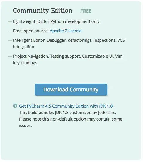 Comunità PyCharm