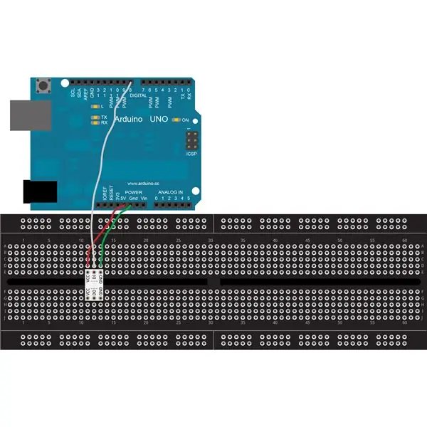 Ansluter WS2812 Breakout Board till en Arduino