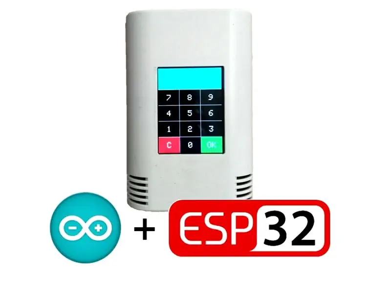 ESP32 Codelock სენსორული ეკრანით