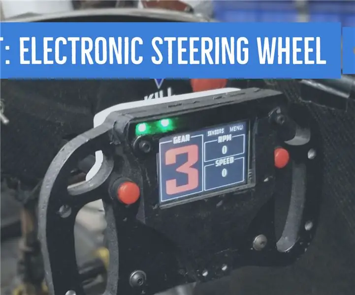 Electronic Steering Wheel: 5 Hakbang (na may Mga Larawan)