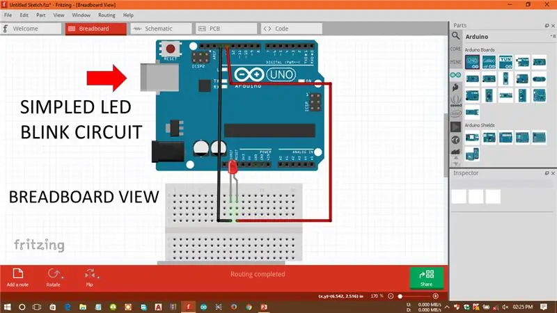 Breadboard View …