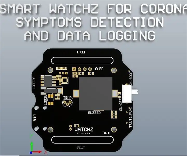 Ang Smart Watchz Na May Pagtuklas ng Mga Sintomas ng Corona at Pag-log ng Data: 10 Hakbang