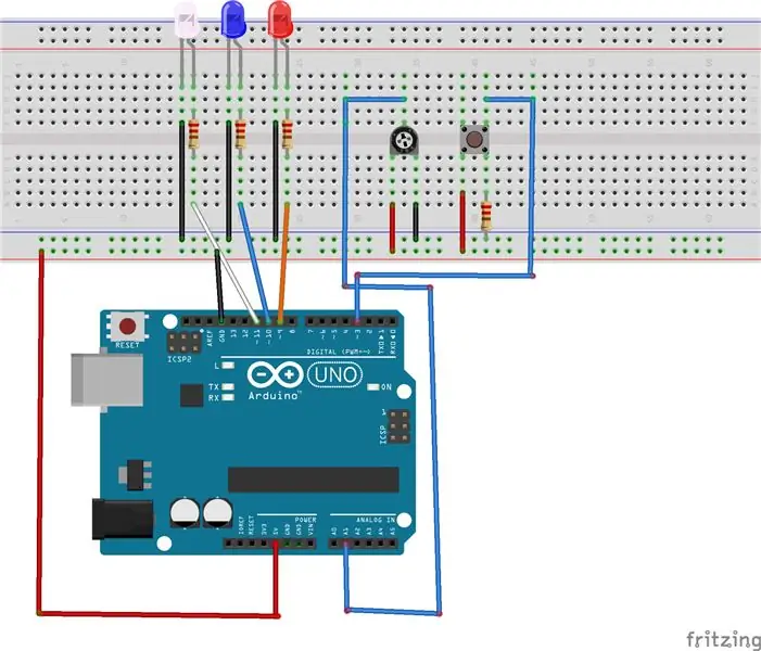 SHBA Arduino Ndërpret Ndriçimin LED