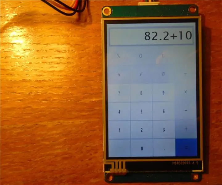 Calculator Nextion / Arduino: 3 pași