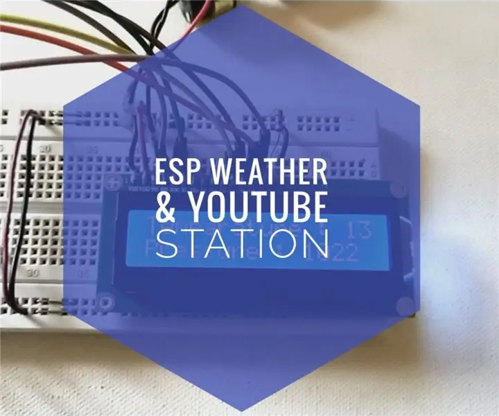 Estació meteorològica senzilla amb ESP8266 .: 6 passos (amb imatges)