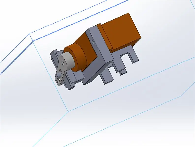 3D dizajn: Servo sklop- baza za servo