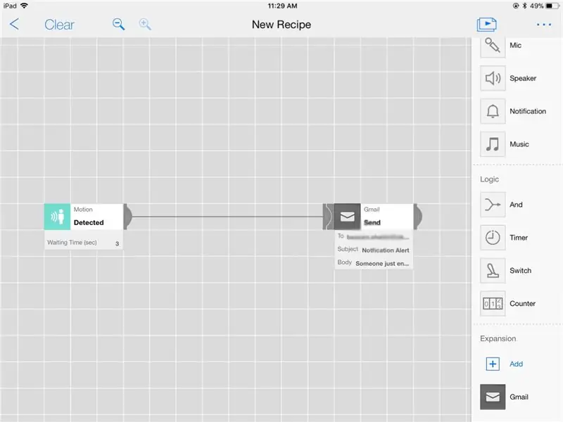 Sukurkite receptą MESH programoje