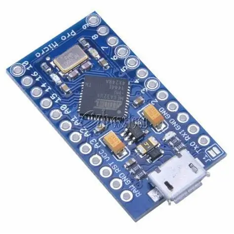 Soldeer die Ardiuno Pro Micro en Buttons en FPC Connector