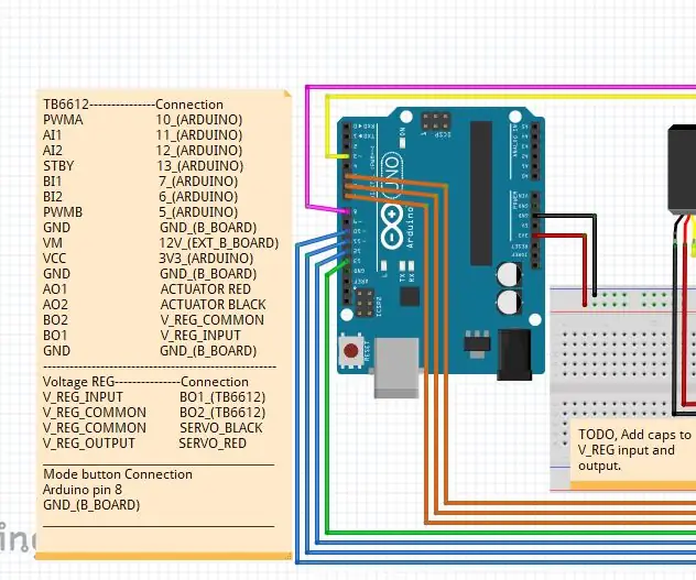 Proyekto sa Pagkontrol sa Motor Sa TB6612FNG: 4 na Hakbang