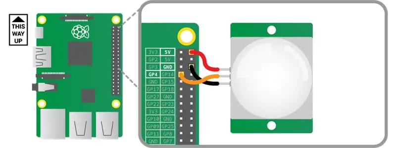 De PIR-sensor bevestigen