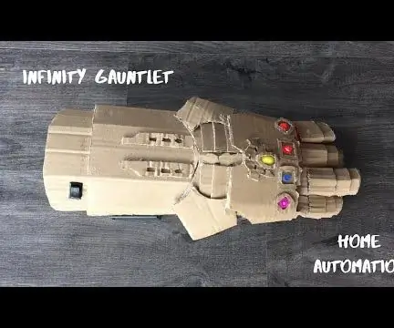 Automatyka domowa kontrolowana przez rękawice Infinity Gauntlet: 8 kroków (ze zdjęciami)