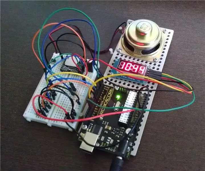 Berbicara Jam Dengan Arduino: 3 Langkah (dengan Gambar)