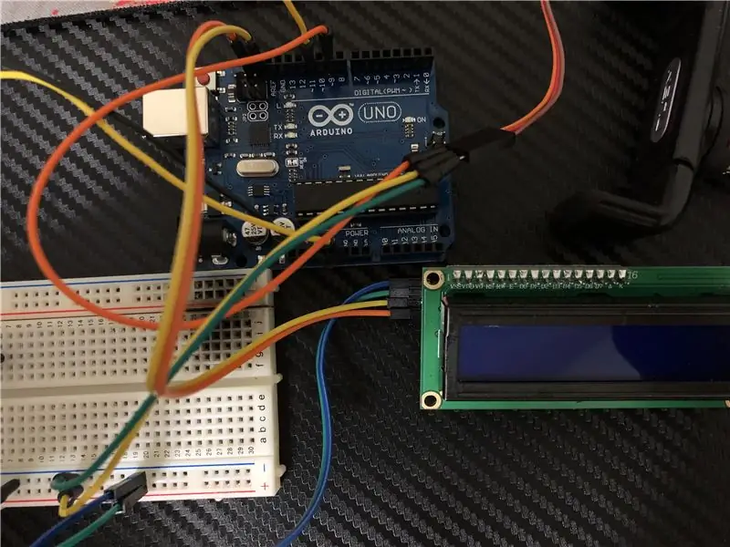 Conecte la pantalla LCD para lectura de servo