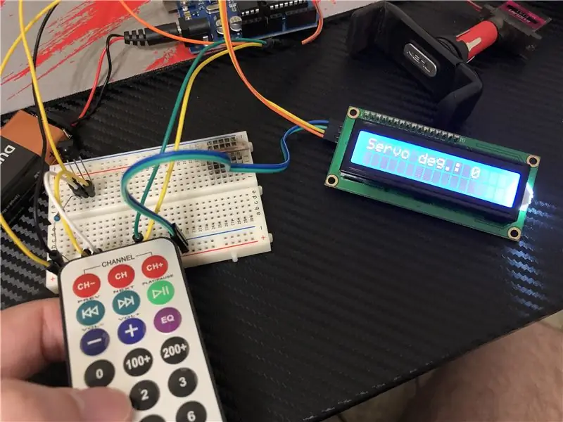 Sambungkan Sumber Kuasa yang Diinginkan ke Arduino dan Gunakan Alat Jauh untuk Memutar Gunung!