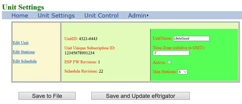 Pengaturan untuk ERrigator Anda