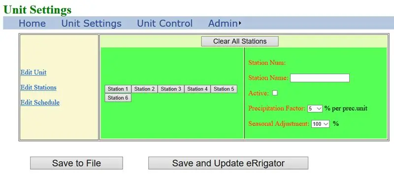 Configuration de vos stations