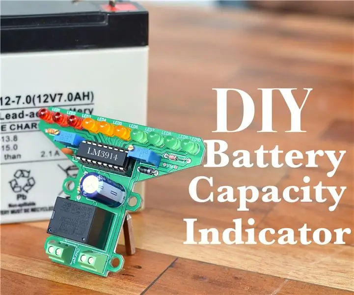 DIY Батарея Деңгээлинин Көрсөткүчү/Автоматтык түрдө 12v Батарея үчүн: 5 кадам (Сүрөттөр менен)