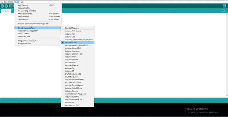 Pagkonekta sa Arduino sa Serial Port