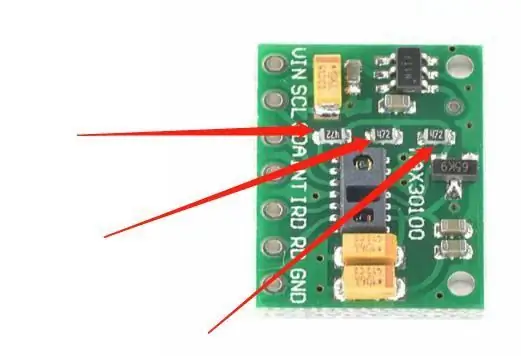 Wijzig de MAX30100 IIC pull-up weerstand