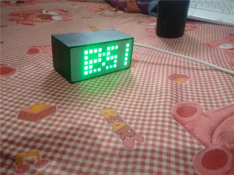 Led Pixel Arduino Desktop Clock кантип жасалат