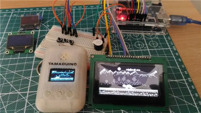 Actualización de Tamaguino con enorme OLED