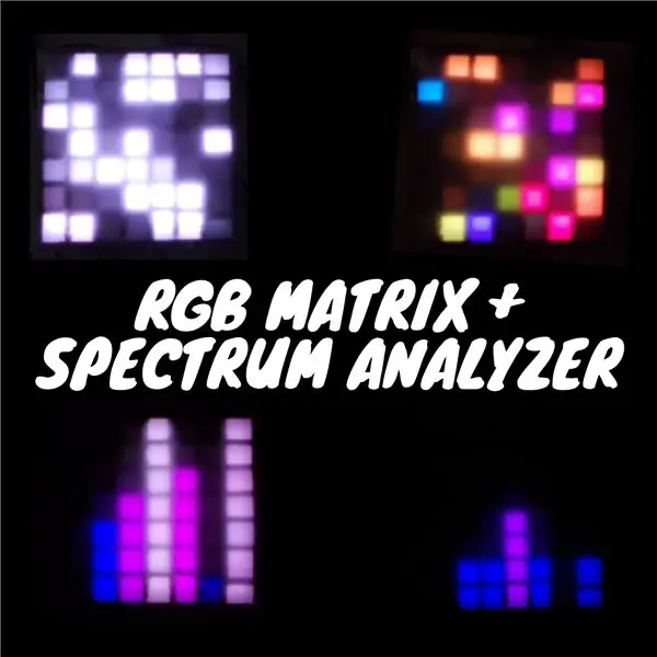 Matrice RGB + Analizzatore di spettro