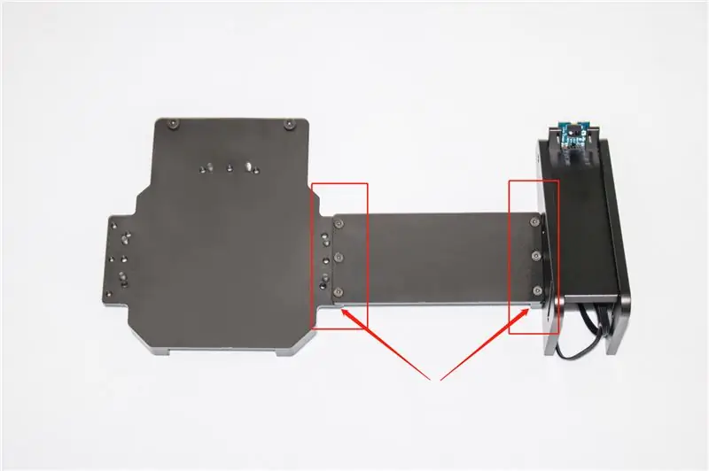 Instal·leu la diapositiva de material: utilitzeu la placa de connexió per connectar l’estator i la diapositiva de material