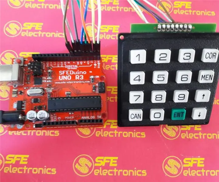 Keypad Access 4x4 Nrog Arduino: 5 Kauj Ruam (nrog Duab)