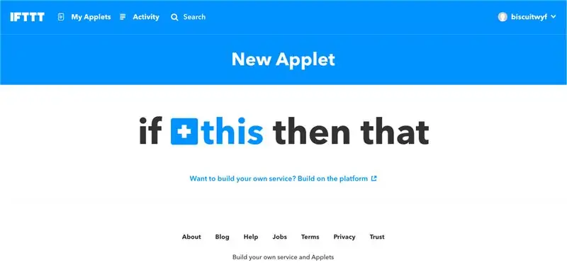 Nastavitev - Adafruit IO, IFTTT