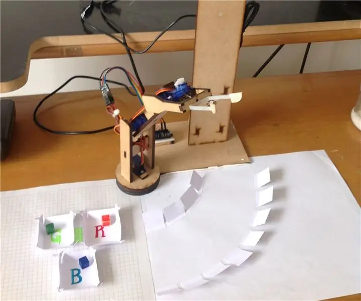 Arduino Computer Vision Robot Arm: 4 etapas (com imagens)