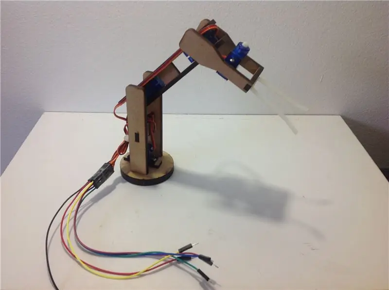 แขนหุ่นยนต์วิสัยทัศน์คอมพิวเตอร์ Arduino