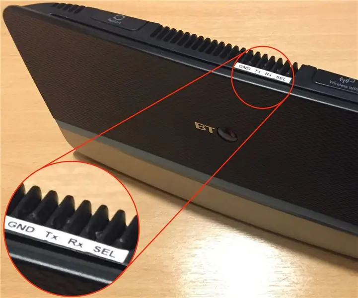 BT HomeHub 5A Router UART Access Hack: 12 trinn