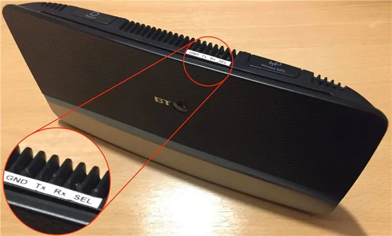 BT HomeHub 5A Router UART Upataji wa Hack