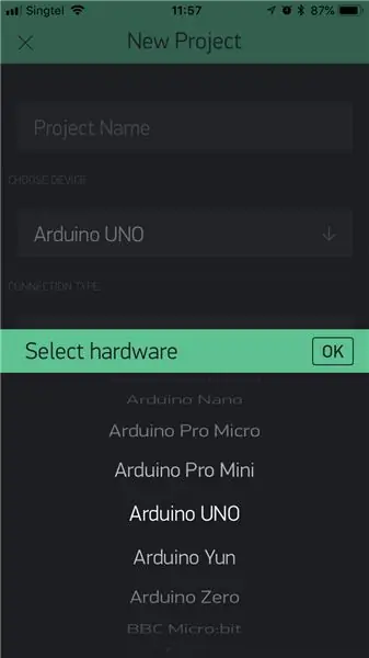 Stvaranje novog projekta s Blynkom