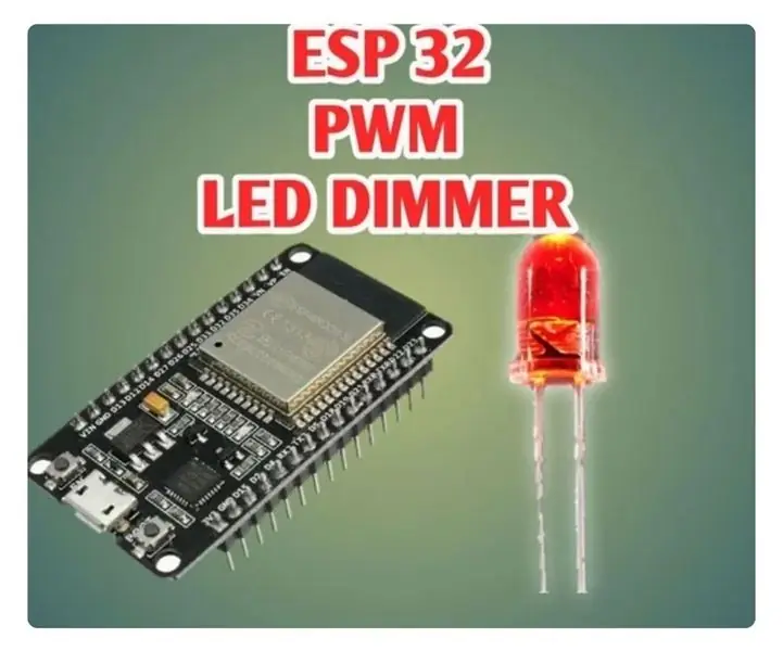 PWM Med ESP32 - Dæmpning LED med PWM på ESP 32 Med Arduino IDE: 6 trin