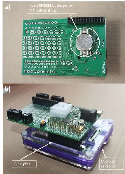 Addım 5: Sleepy Pi Real Time Saatı və Raspberry Pi A+ qurun