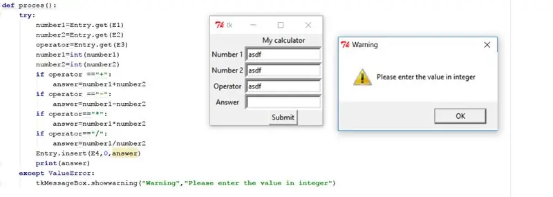 Qo'shimcha tarkib (1-qism. Dialogue Box Exception Handling)