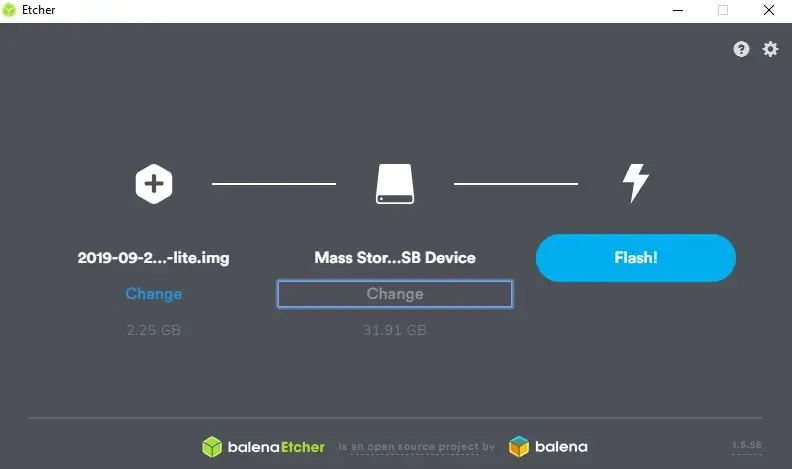 Flash Raspbian sur la carte SD