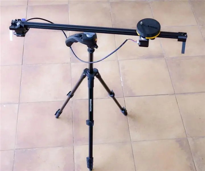 MOTORISERET KAMERA SLIDER Med TRACKING SYSTEM (3D -printet): 7 trin (med billeder)