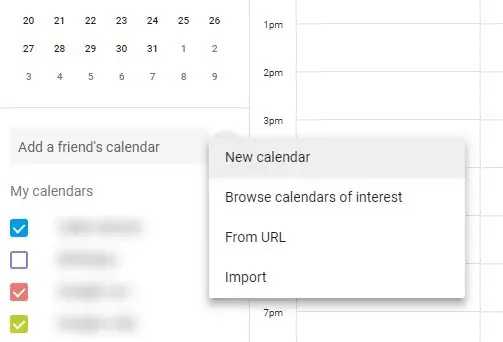 დააყენეთ Google Calendar