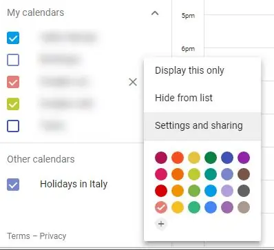 Google Agenda instellen