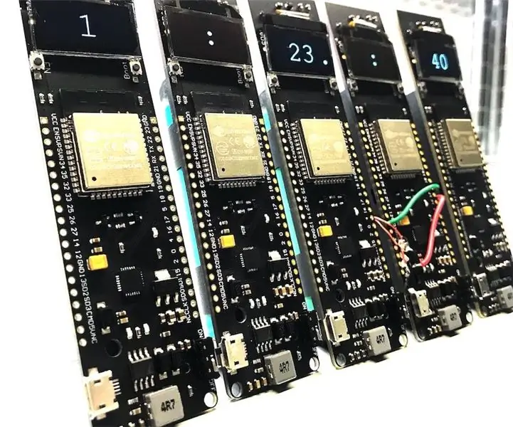 WiFi, ESP-NOW ve Hücresel Kullanan ESP32 Saati: 4 Adım