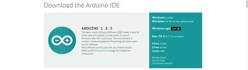 Stáhněte si Arduino IDE a požadované knihovny