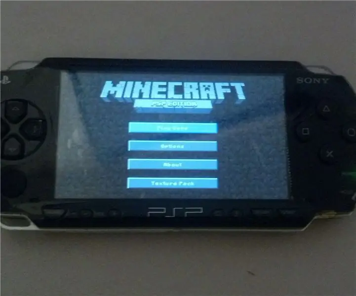 MineCraft på en PSP 1000: 3 trinn (med bilder)