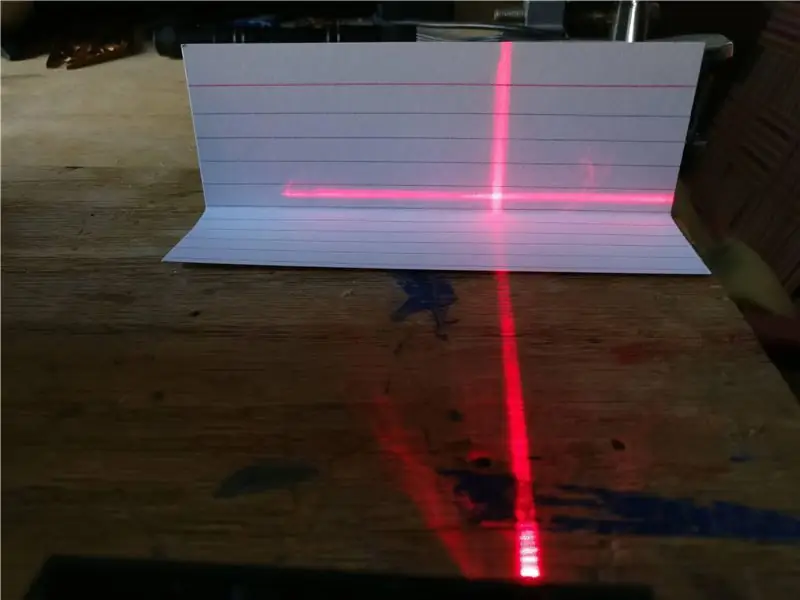 Cross-Line Laser Montering