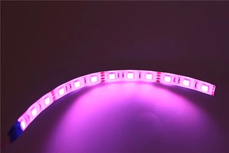 RGB LED շերտի փորձարկում