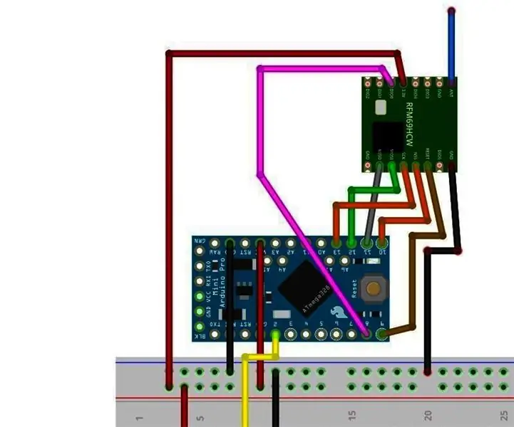 LORA watervlak alarm: 6 stappe